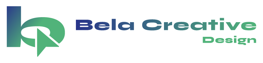 Logótipo oficial da Bela Creative Design, agência de marketing digital em Viseu especializada em redes sociais e web design.